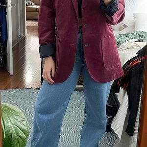 Boden corduroy blazer - berry smoothie purple